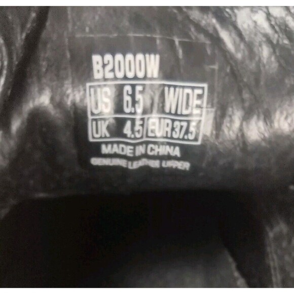 APEX B2000W Womens Black Leather Ambulator Shoes Size 6.5 W Comfort Diabetic - Picture 8 of 9